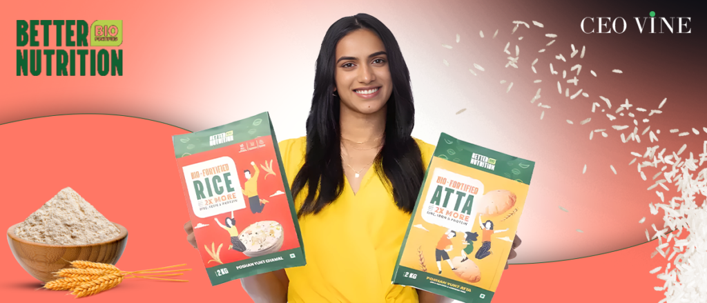 PV Sindhu Invests in Greenday’s Better Nutrition, A Biofortified Staples Brand PV Sindhu Invests in Greenday’s Better Nutrition