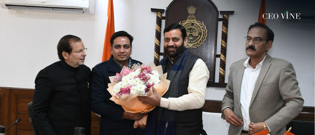 Sandeep Jangra Meets Haryana CM Nayab Singh Saini
