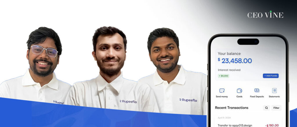 Fintech Startup Rupeeflo Raises $1 Million in Pre-Seed Funding image of Rupeeflo founders - Raises $1 Million in Pre-Seed Funding