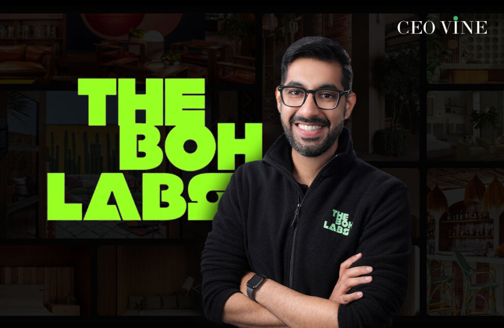 THE BOH LABS founder Siddharth Kochhar