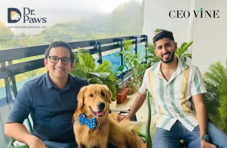 Dr Paws founder Udit Gadkary and Rakesh Santhapur